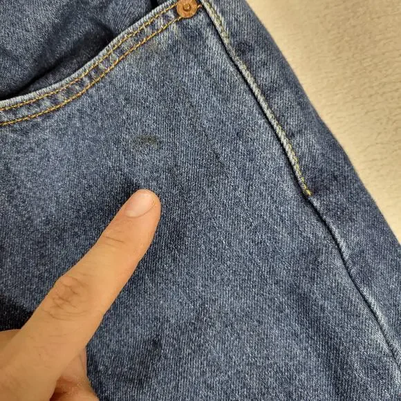 Vintage Levis 550 Jeans Mens Sz 40x32 Blue Medium Wash Denim Gorpcore Y2k Jean - Picture 11 of 16